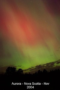 Aurora Borealis - Nov 2004 - from Nova Scotia