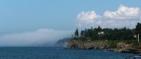 Fundy fog from above
