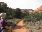  Alison hiking in Sedona, AZ            