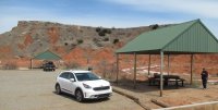 A road side stop in Oklahoma - the Cimmoron River                               