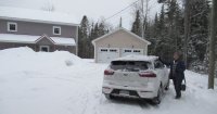 Snow cover in Fredericton, NB  