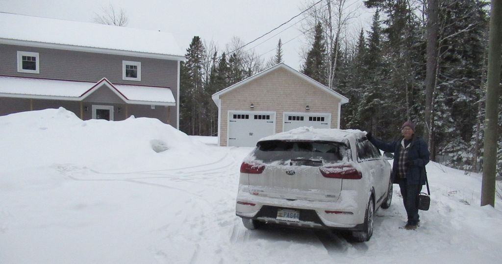 Snow cover in Fredericton, NB  